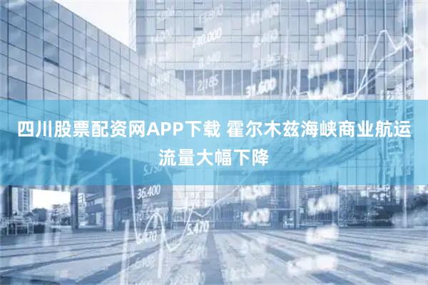 四川股票配资网APP下载 霍尔木兹海峡商业航运流量大幅下降